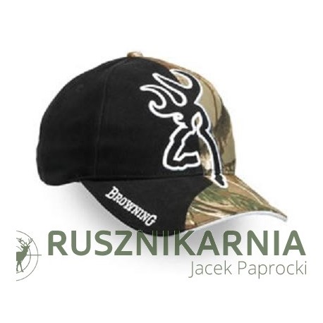 Browning czapka Big Buckmark and Camo Cap, Realtree AP/Black