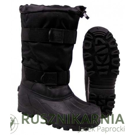 Ocieplane buty śniegowce niemieckiej firmy Fox - czarne